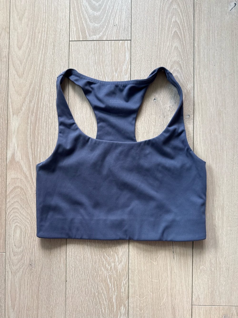 Girlfriend Collective Paloma Racerback Bra in Dark Gray Women’s Size Small